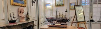 visite de la demeure de corsaire à Saint Malo - hôtel particulier Magon de la Lande : maquette d'un navire du 17e siècle