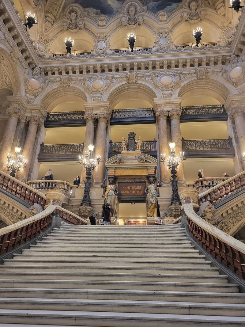 Visite de l'Opéra Garnier à Paris : grand escalier